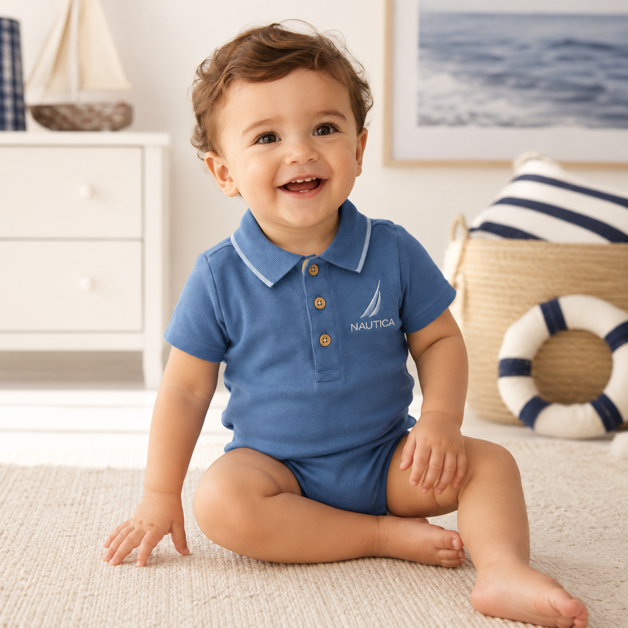Set de 3 Mamelucos Nautica para Bebé
